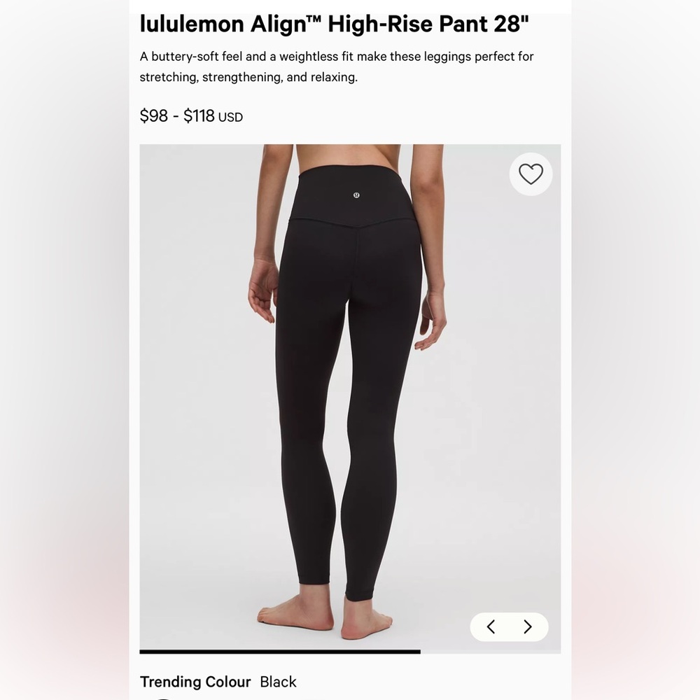 Lululemon Black High-Rise Leggings